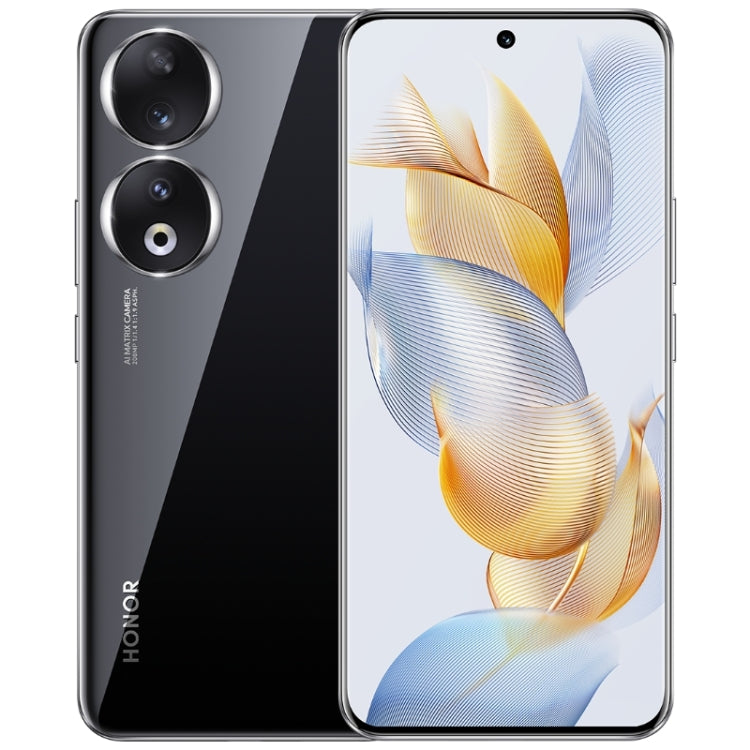 Triple Back Cameras, Screen Fingerprint Identification, 6.7 inch Magic UI 7.1 Android 13 Qualcomm Snapdragon 7 Gen 1 Accelerated Edition Octa Core up to 2.5GHz, Network: 5G, OTG, NFC, Not Support Google Play, Honor 90 5G 12GB+256GB