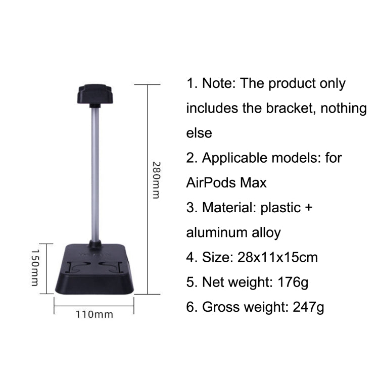 For AirPods Max Hifylux AP-HF5 Headphone Stand Mobile Phone Holder Storage Box, AP-HF5