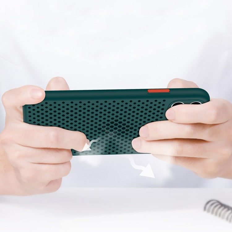 For iPhone 11 Pro Max All-inclusive Shockproof Breathable TPU Protective Case