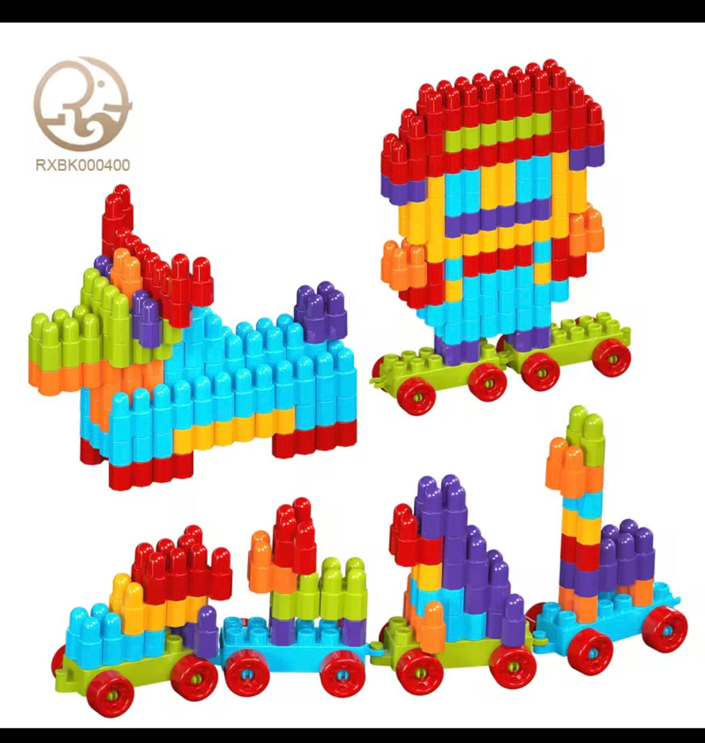children's building block assembly toys with intellectual development using brainpower and large particle building