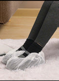 200 Pack Disposable Shoe Covers Sneaker Boot Covers White Shoe Protectors Non Slip Durable Shoe Booties Cover One Size(White)
