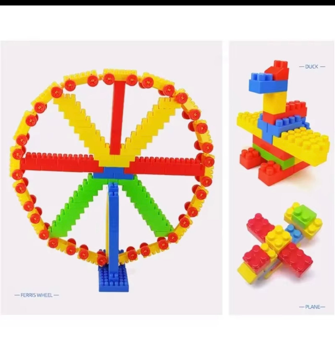 children's building block assembly toys with intellectual development using brainpower and large particle building
