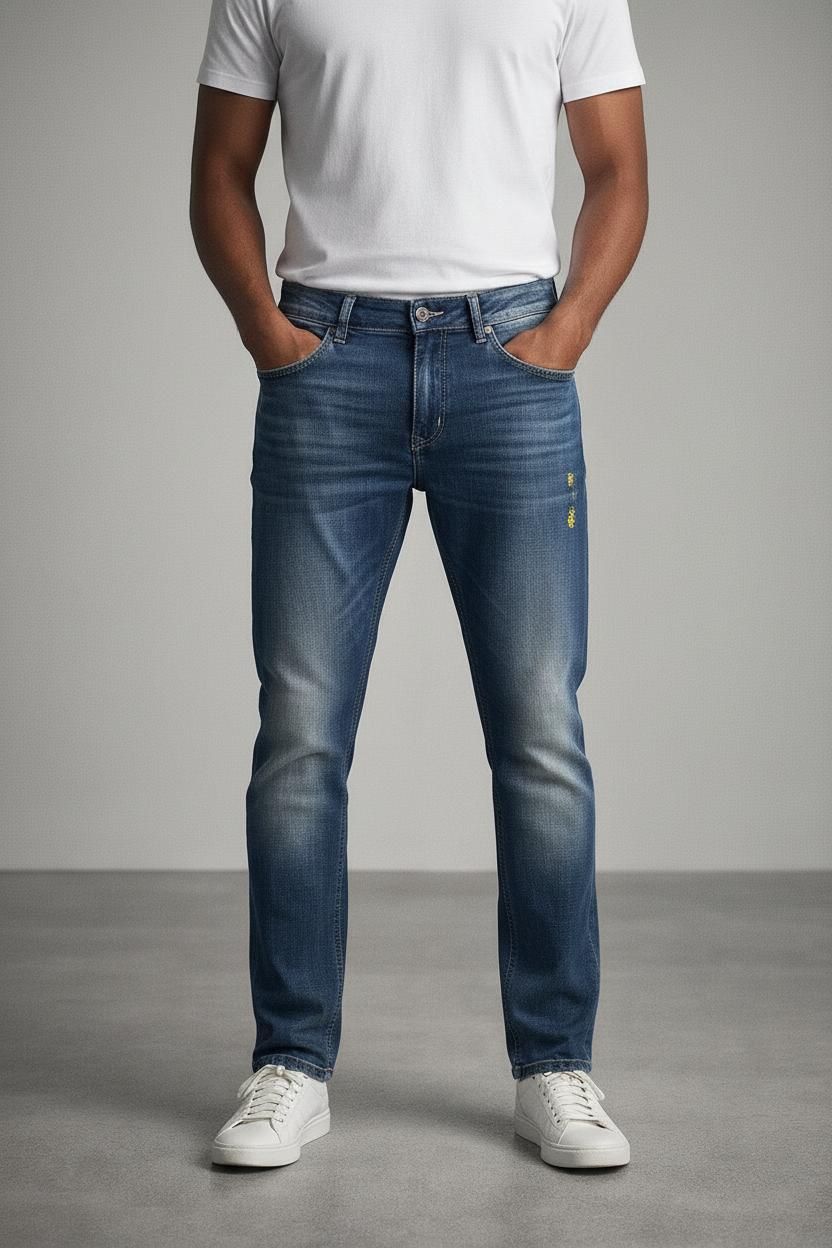 Mens Regular Fit Jeans Straight Leg Denim Trouser Pants Big Tall All Waist Sizes