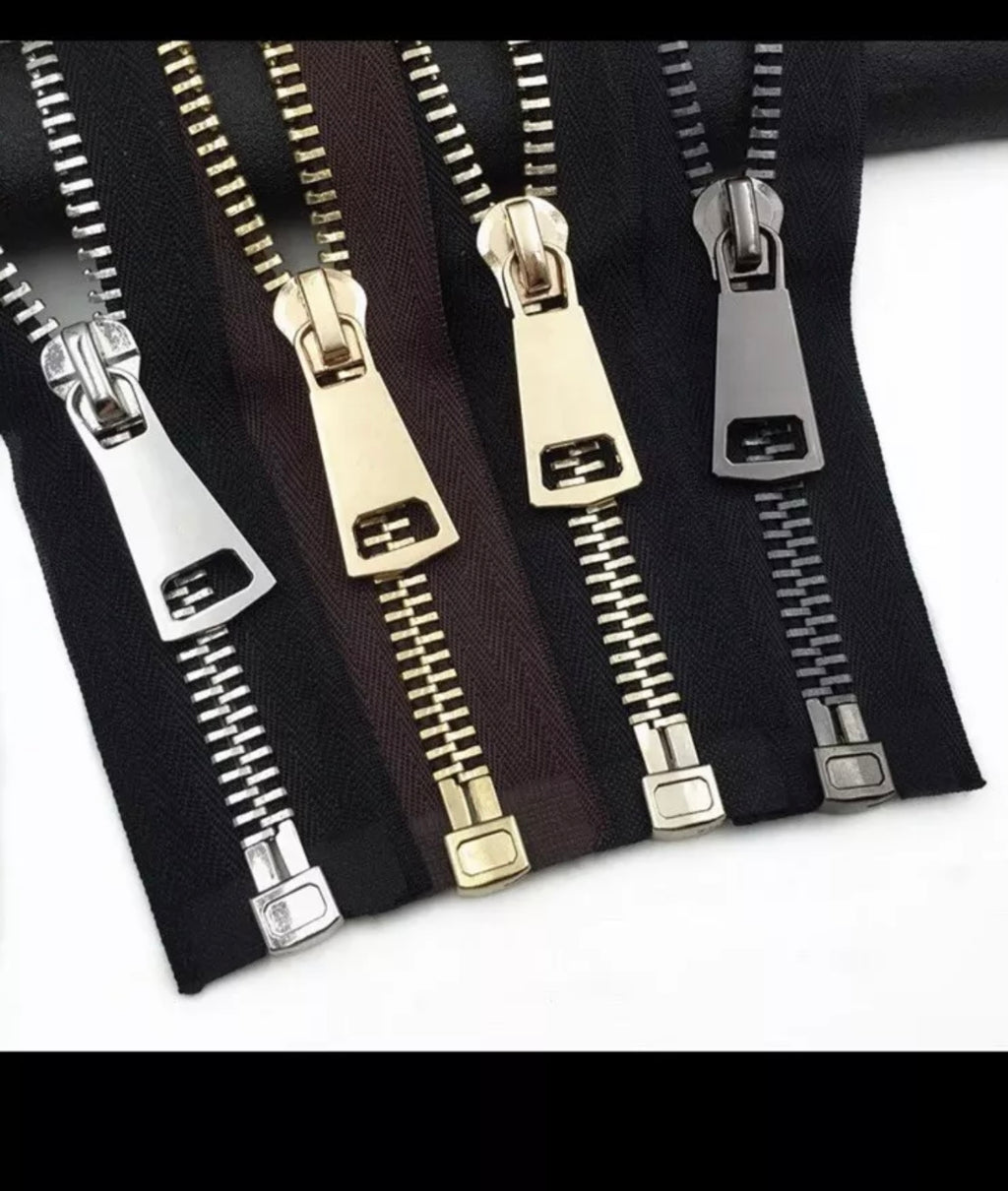 3pcs Range of Nickel Free Open Ended Metal Zip, Next Day Delivery Jacket Zip Strong (3pcs)