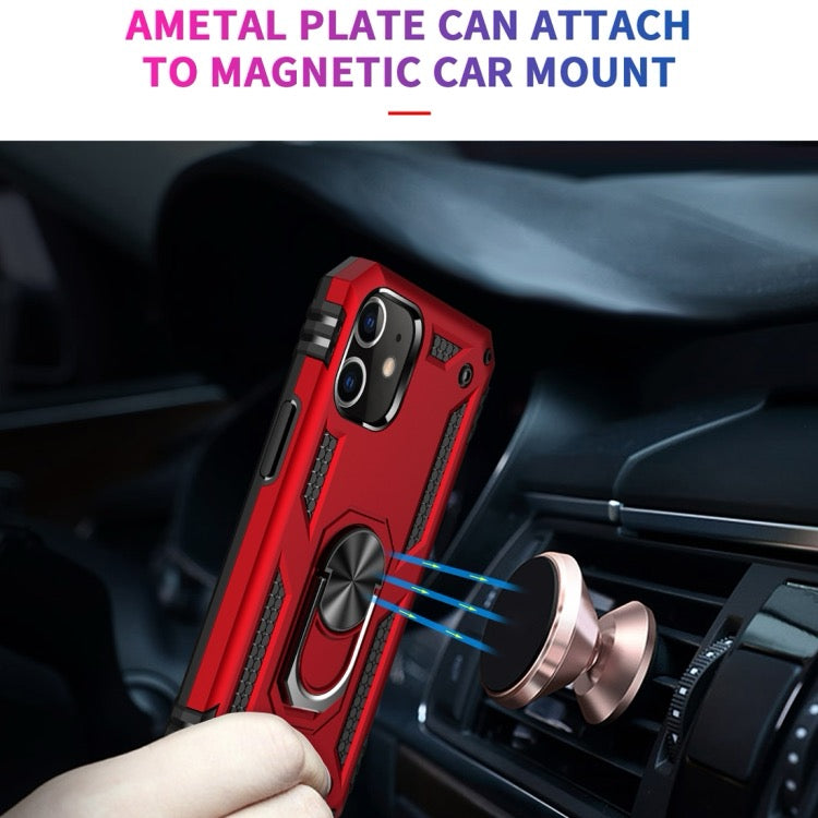 Phone cover For iPhone 12 Pro Max Shockproof TPU + PC Protective Case with 360 Degree Rotating Holder