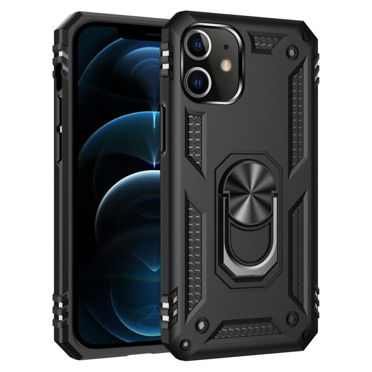 Phone cover For iPhone 12 Pro Max Shockproof TPU + PC Protective Case with 360 Degree Rotating Holder