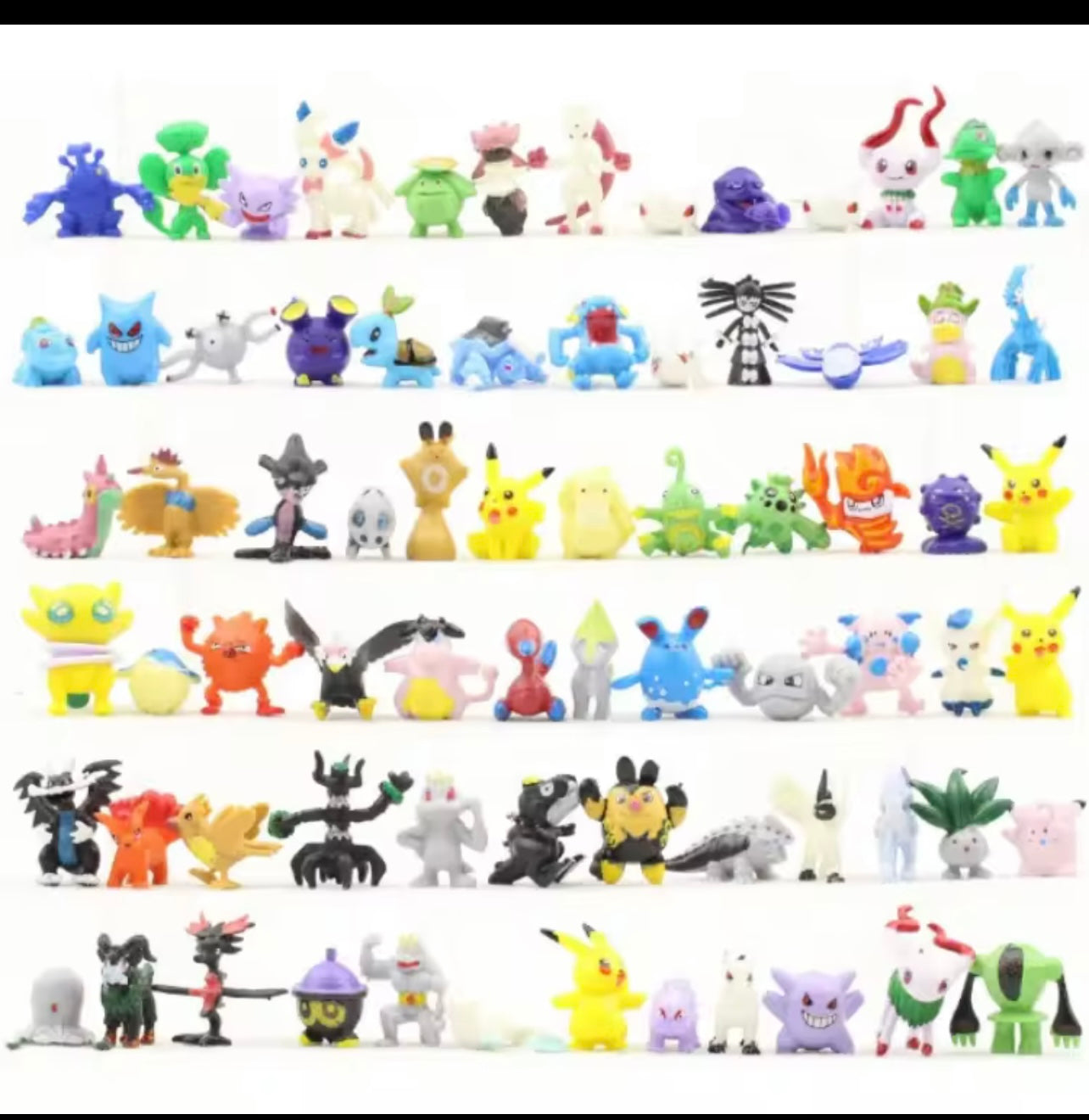 144 Style Pokemon Figure Toys Anime Pikachu Action Figure Model Ornamental Decoration Collect Toys For Children's Christmas Gift