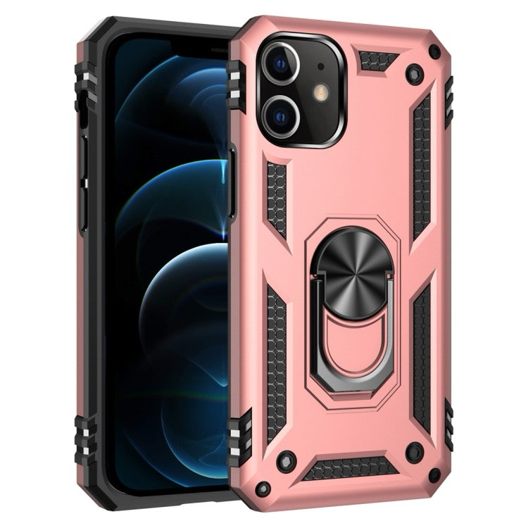 Phone cover For iPhone 12 Pro Max Shockproof TPU + PC Protective Case with 360 Degree Rotating Holder