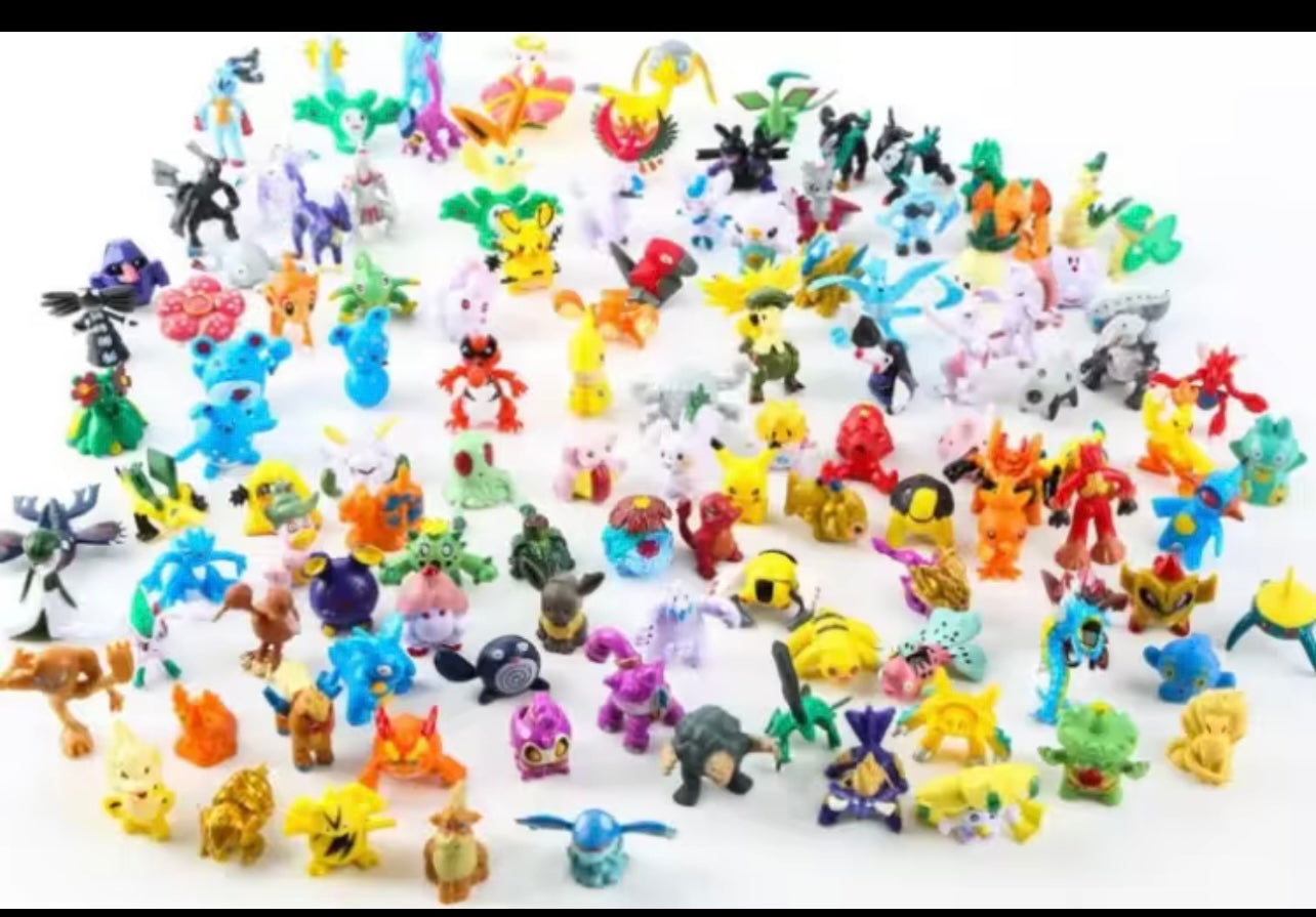 144 Style Pokemon Figure Toys Anime Pikachu Action Figure Model Ornamental Decoration Collect Toys For Children's Christmas Gift