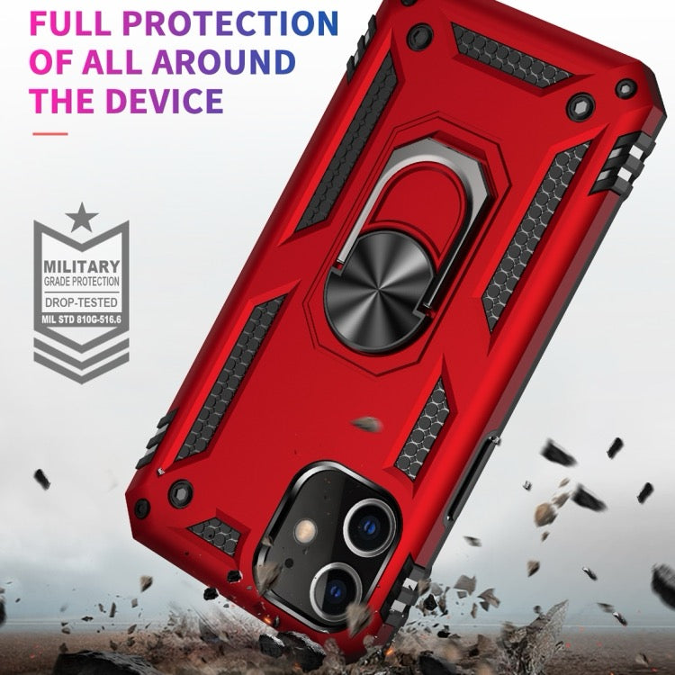 Phone cover For iPhone 12 Pro Max Shockproof TPU + PC Protective Case with 360 Degree Rotating Holder