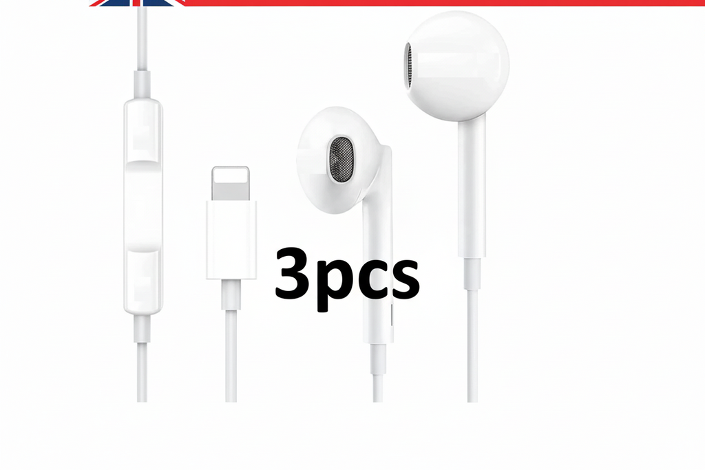 3pcs For iPhone Headphones Earbuds Wired Earphones For iPhone 14/13/12/11/X/XR/8/7/6 (3packs)