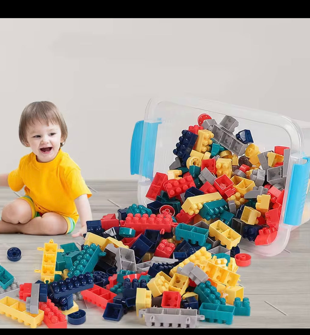 children's building block assembly toys with intellectual development using brainpower and large particle building