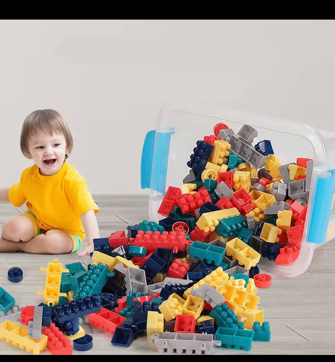 children's building block assembly toys with intellectual development using brainpower and large particle building