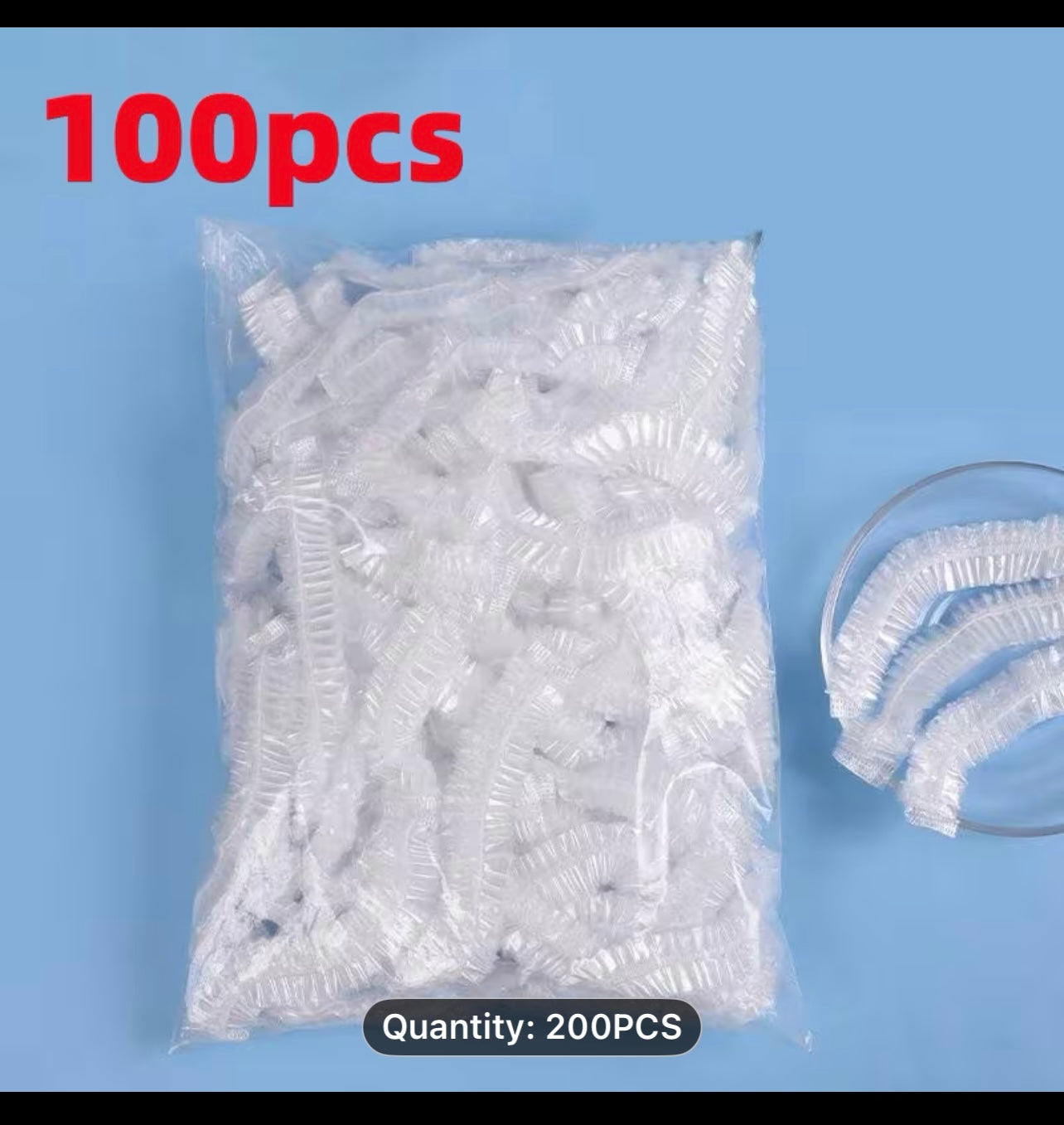 100pcs Disposable Food Cover Bags Plastic Bags For Fruit Vegetable Fresh-Keeping Food Packaging Bags Kitchen Accessories,Disposable Food-Grade Plastic Wrap Covers, Suitable for Fridge, Kitchenware & Leftovers/Fruits, Food Storage, Fridge Organization,