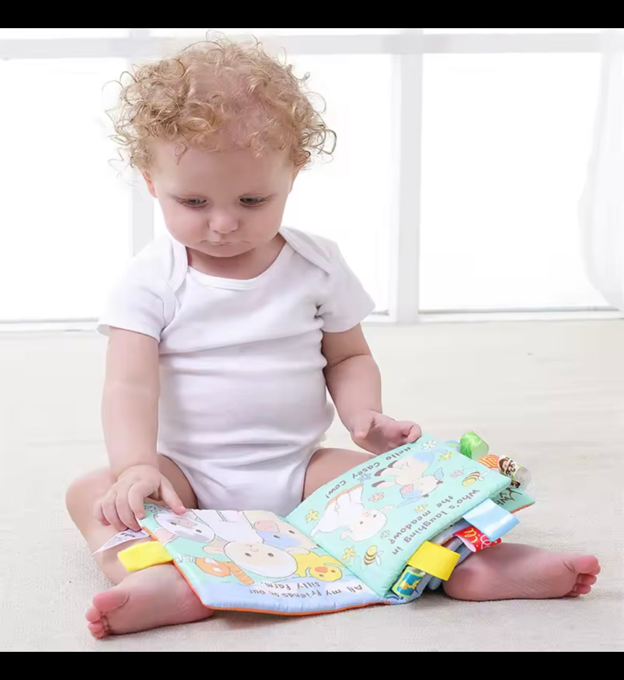 Cloth Books Toys for Newborns Animal Style Monkey Dog Cloth Books Baby Learning Educational Fabric Book Kids Sensory Infant Toys