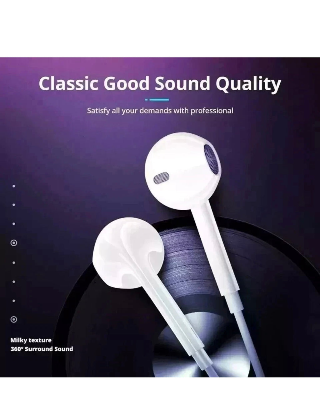 3pcs For iPhone Headphones Earbuds Wired Earphones For iPhone 14/13/12/11/X/XR/8/7/6 (3packs)