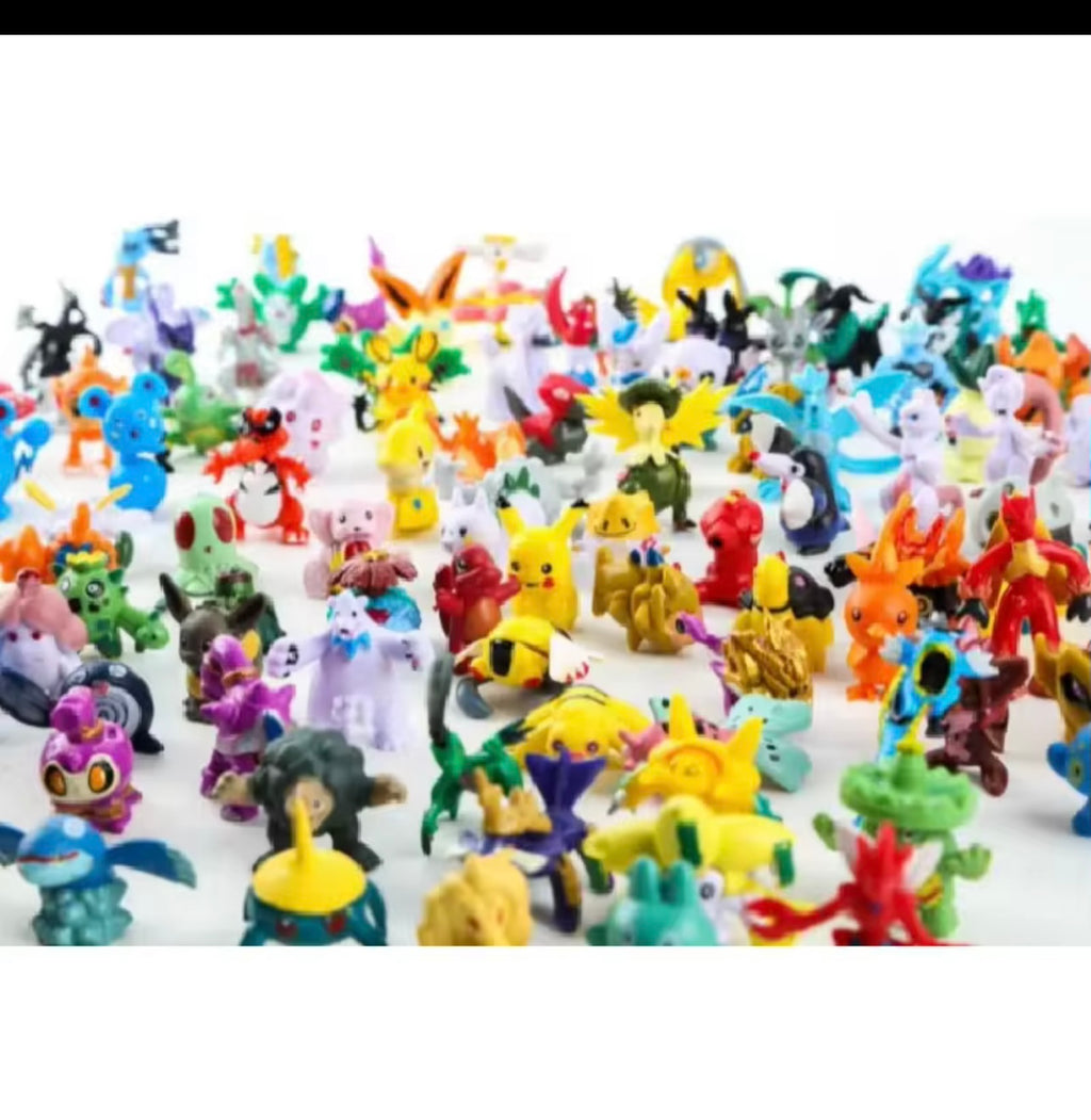 144 Style Pokemon Figure Toys Anime Pikachu Action Figure Model Ornamental Decoration Collect Toys For Children's Christmas Gift