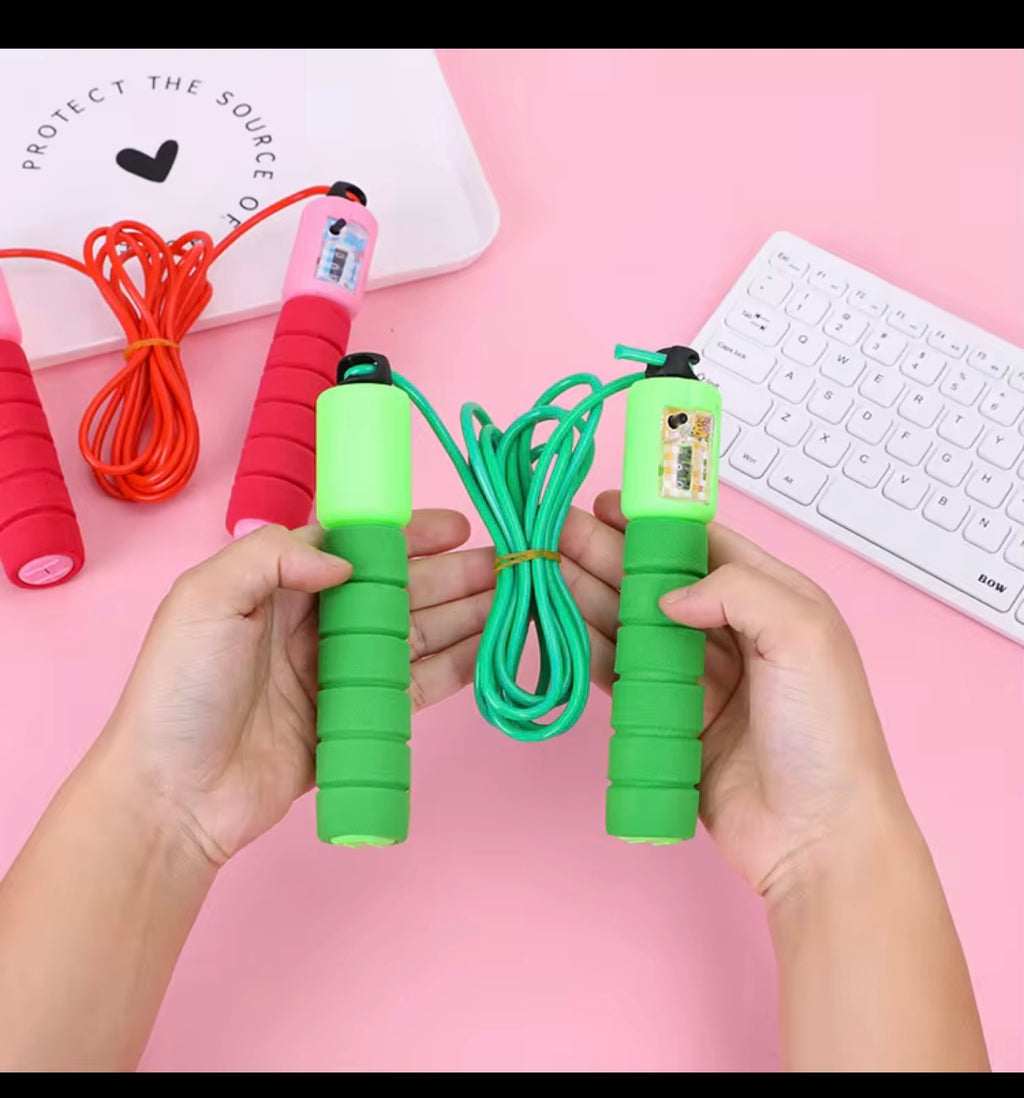 Professional Jump Rope with Electronic Counter Adjustable Fast Speed Counting Skipping Rope Jumping Wire Workout Equipments random colours
