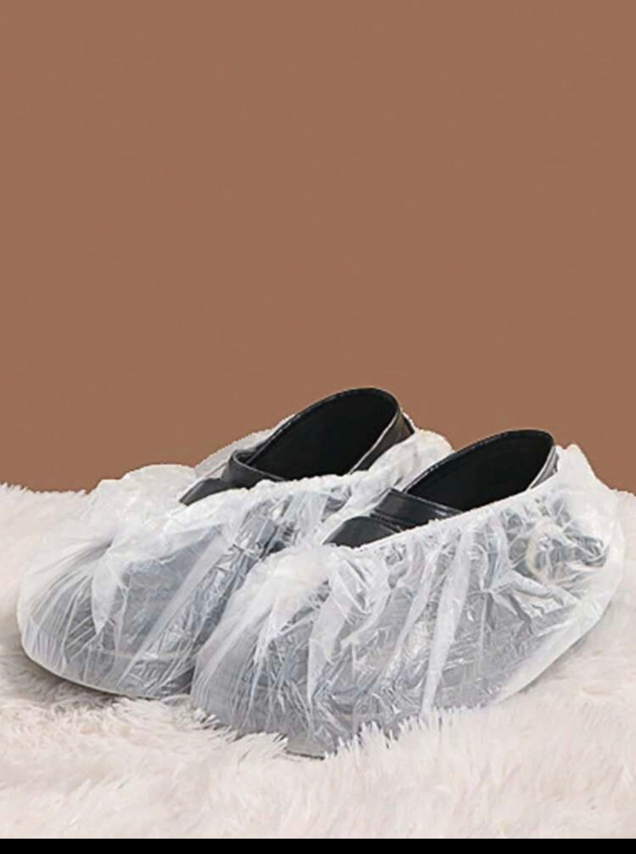 100 Pack Disposable Shoe Covers Sneaker Boot Covers White Shoe Protectors Non Slip Durable Shoe Booties Cover One Size(White)