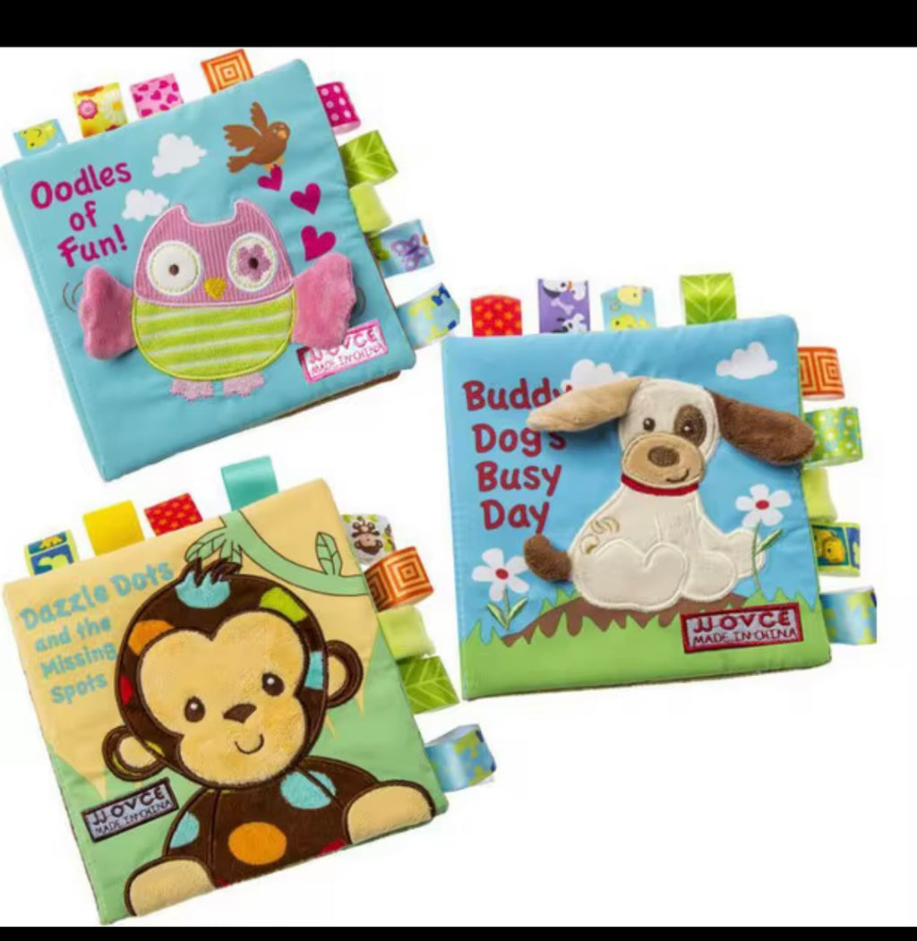 Cloth Books Toys for Newborns Animal Style Monkey Dog Cloth Books Baby Learning Educational Fabric Book Kids Sensory Infant Toys