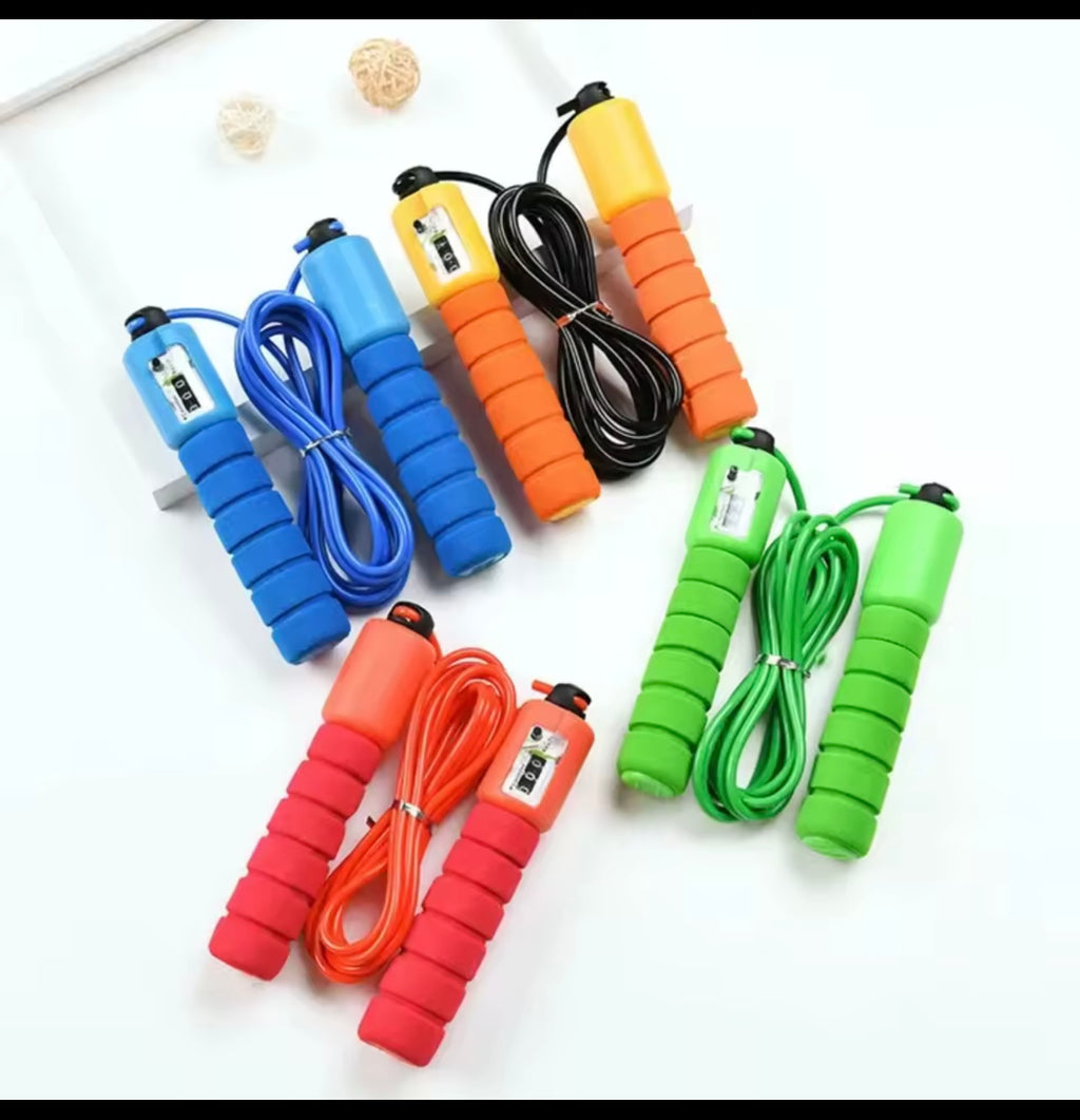 Professional Jump Rope with Electronic Counter Adjustable Fast Speed Counting Skipping Rope Jumping Wire Workout Equipments random colours