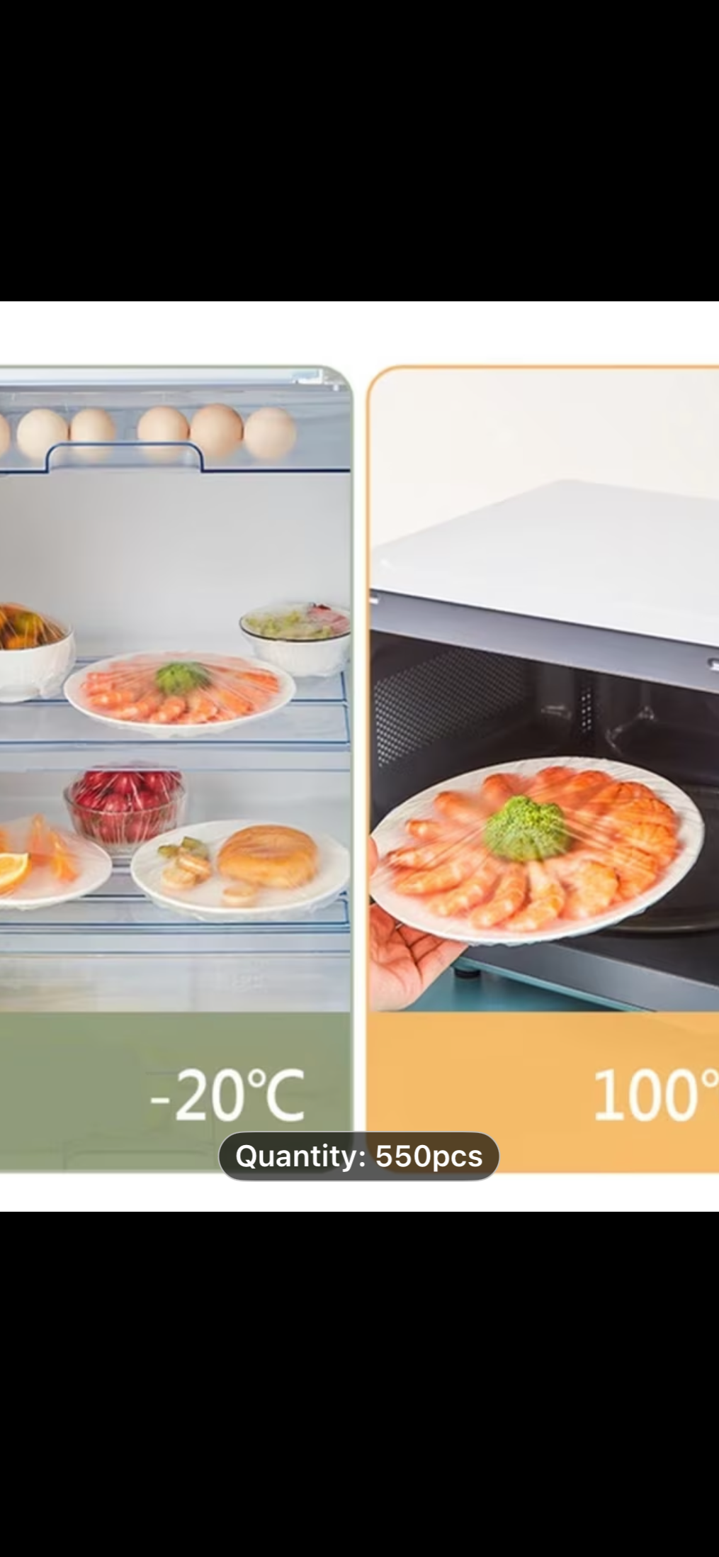 100pcs Disposable Food Cover Bags Plastic Bags For Fruit Vegetable Fresh-Keeping Food Packaging Bags Kitchen Accessories,Disposable Food-Grade Plastic Wrap Covers, Suitable for Fridge, Kitchenware & Leftovers/Fruits, Food Storage, Fridge Organization,