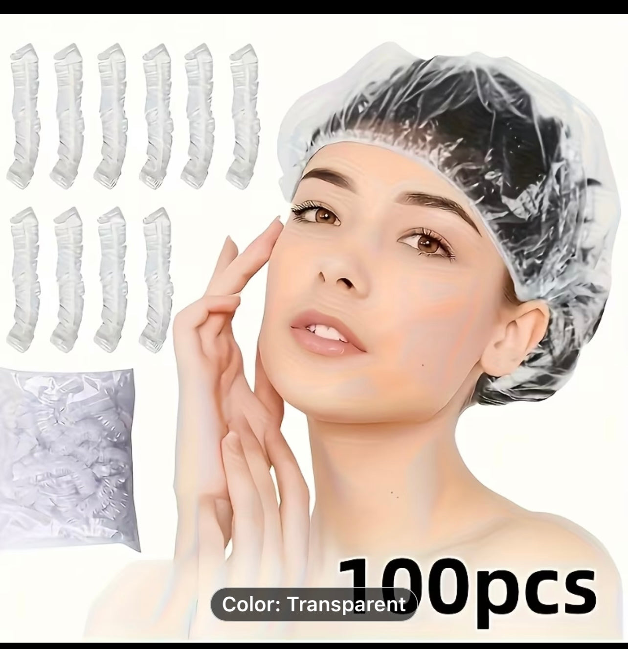 100pcs Disposable Food Cover Bags Plastic Bags For Fruit Vegetable Fresh-Keeping Food Packaging Bags Kitchen Accessories,Disposable Food-Grade Plastic Wrap Covers, Suitable for Fridge, Kitchenware & Leftovers/Fruits, Food Storage, Fridge Organization,