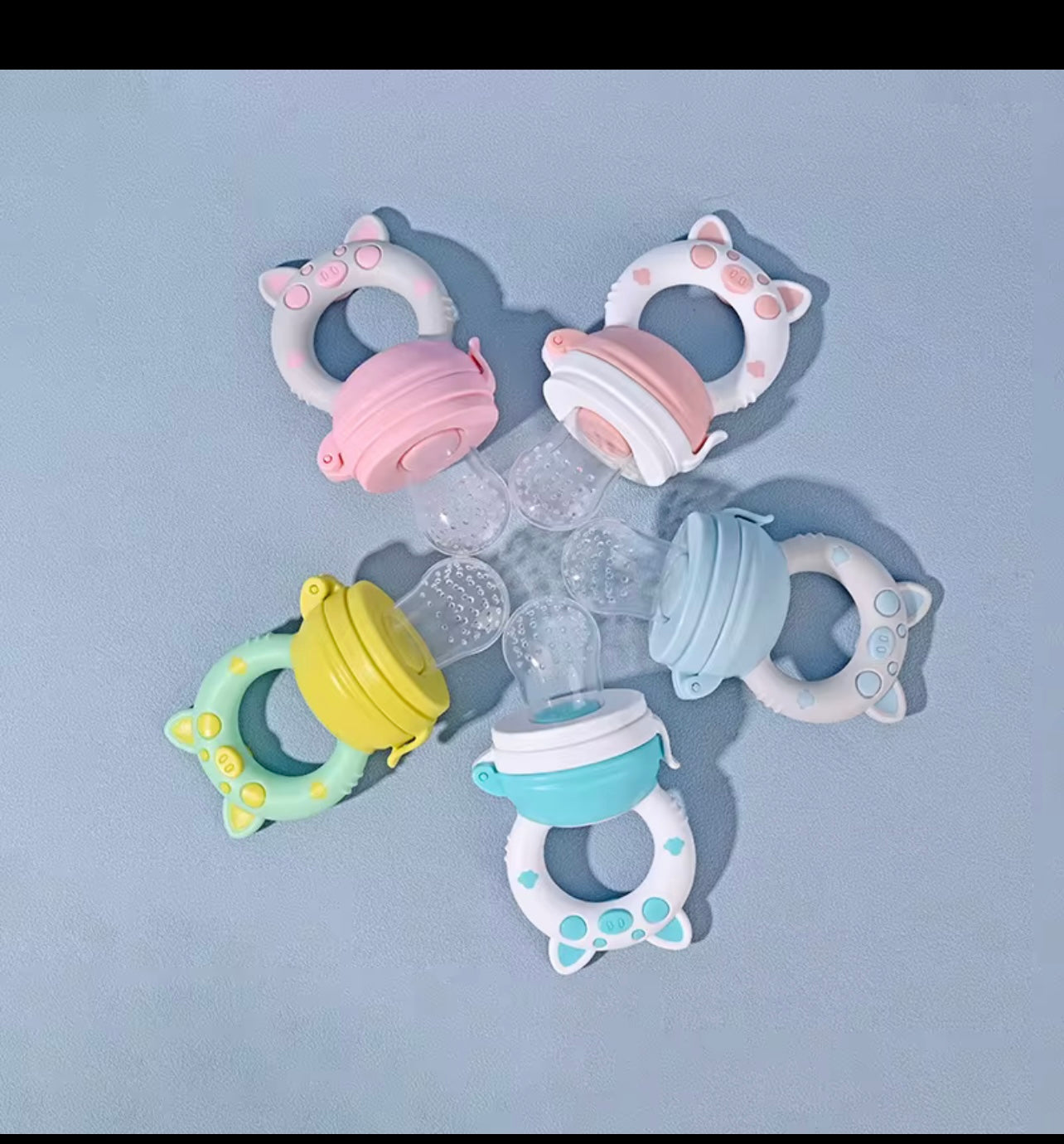 Cute Pig Newborn Baby Fresh Food Feeder Baby Food Mills Fruit Feeder Pacifier Training To Eat Fruit Grinding Stick Food Bag
