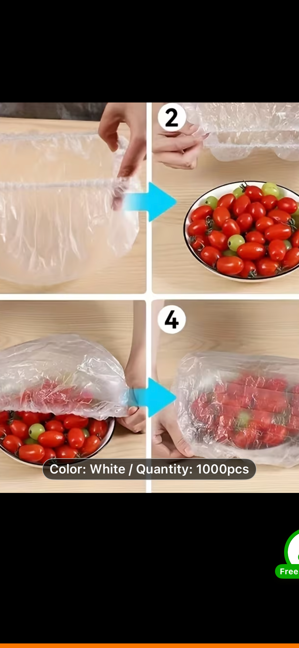 100pcs Disposable Food Cover Bags Plastic Bags For Fruit Vegetable Fresh-Keeping Food Packaging Bags Kitchen Accessories,Disposable Food-Grade Plastic Wrap Covers, Suitable for Fridge, Kitchenware & Leftovers/Fruits, Food Storage, Fridge Organization,