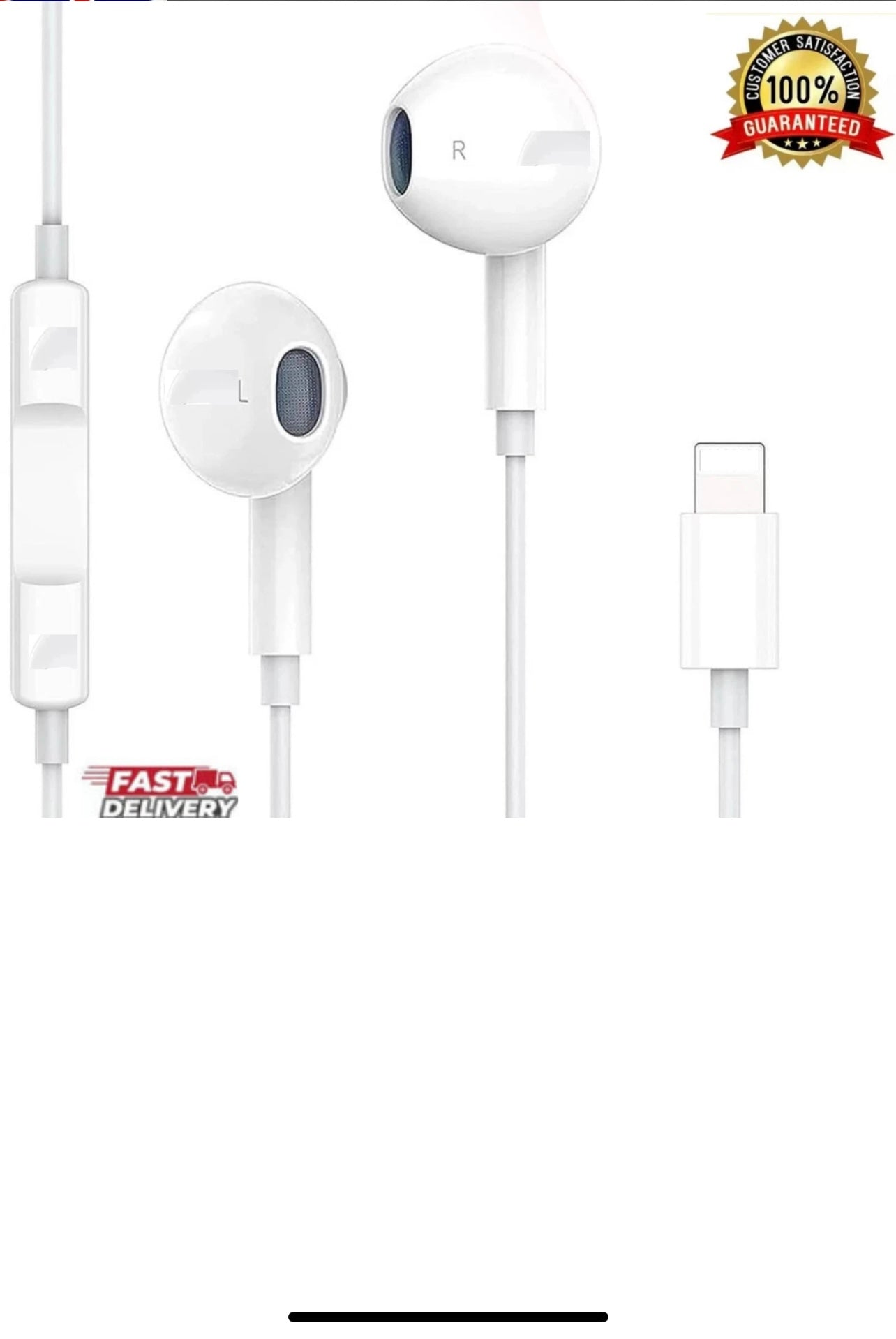 3pcs For iPhone Headphones Earbuds Wired Earphones For iPhone 14/13/12/11/X/XR/8/7/6 (3packs)
