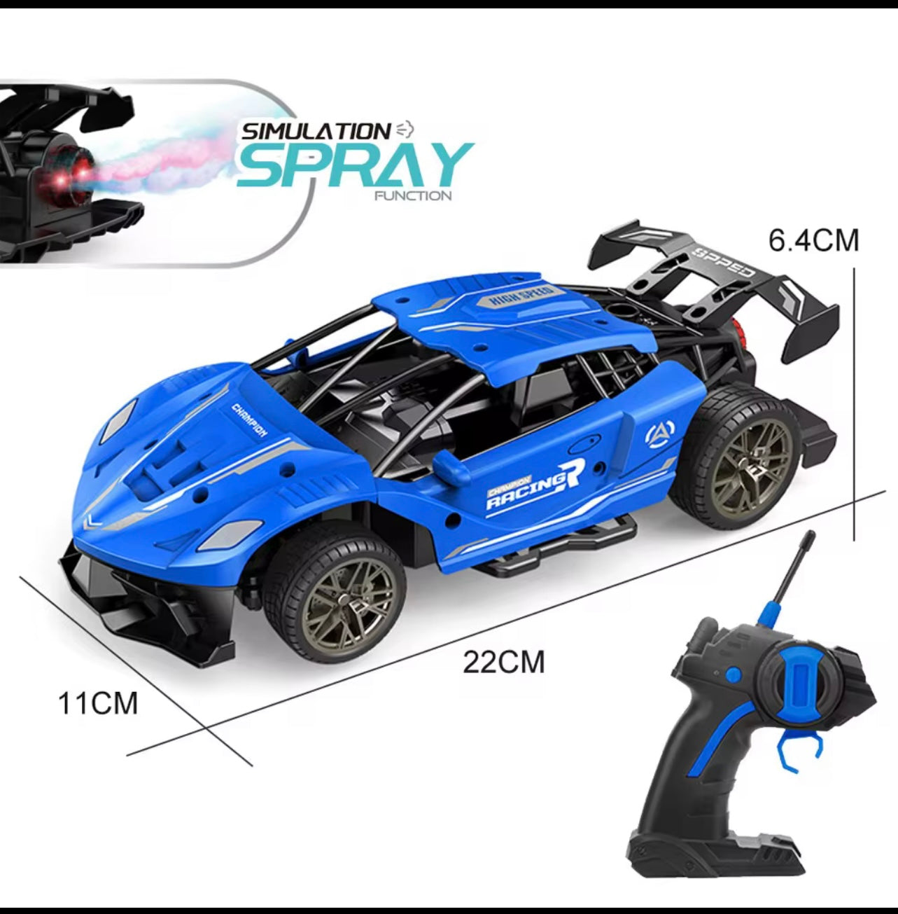 2.4G Alloy High Speed Drifting Wireless Toys Racing Remote Control