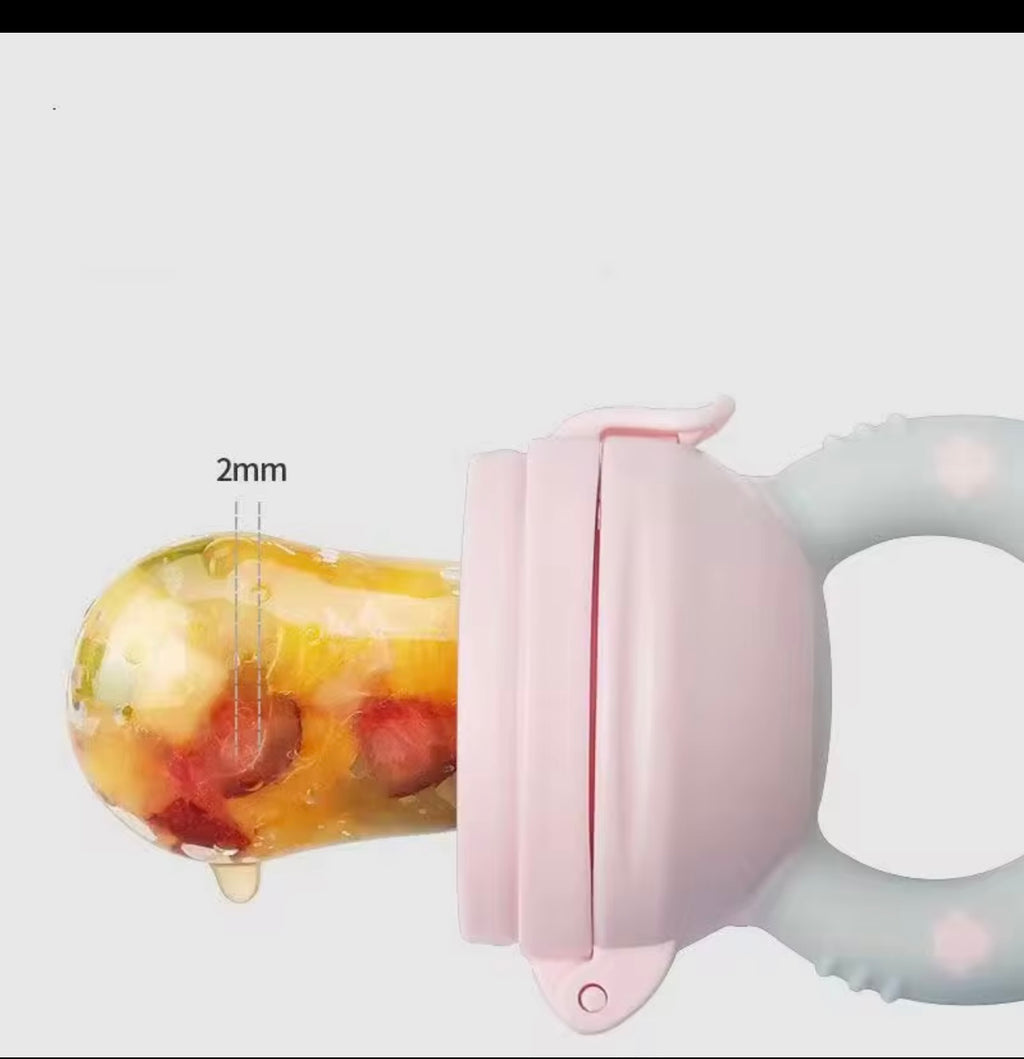 Cute Pig Newborn Baby Fresh Food Feeder Baby Food Mills Fruit Feeder Pacifier Training To Eat Fruit Grinding Stick Food Bag