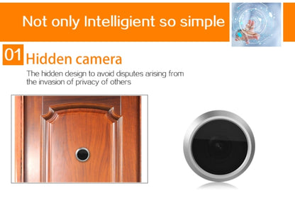 YB-30BH 3 inch Screen 1.0MP Security Camera Taking Picture Door Peephole, Support TF Card, 1.0MP TF Card