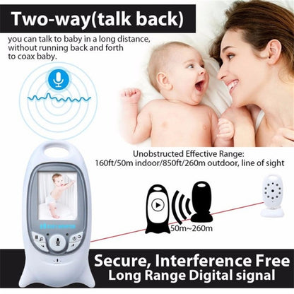 VB601 2.0 inch LCD Screen Hassle-Free Portable Baby Monitor, Support Two Way Talk Back, Night Vision, VB601