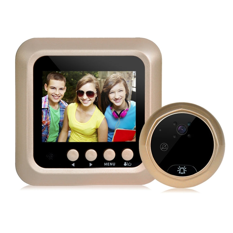 W5 2.4 inch Screen 2.0MP Security Camera No Disturb Peephole Viewer Doorbell, Support TF Card / Night Vision / Video Recording, W5