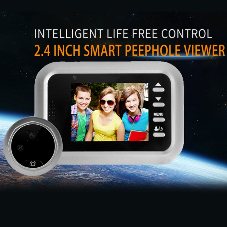 W8-S 2.4 inch Screen 2.0MP Security Camera No Disturb Peephole Viewer, Support TF Card