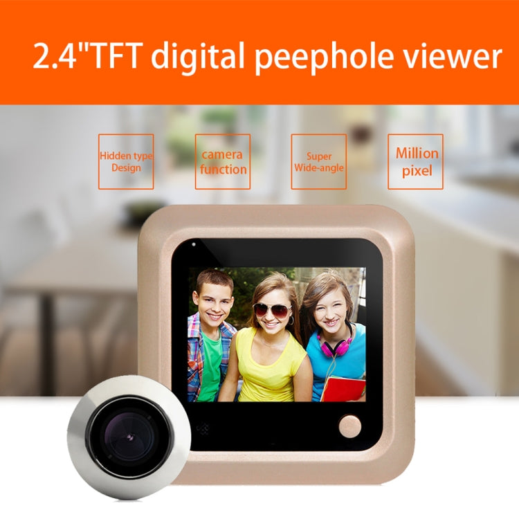 X5 2.4 inch Screen 2.0MP Security Camera No Disturb Peephole Viewer, Support TF Card, X5