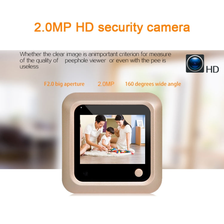 X5 2.4 inch Screen 2.0MP Security Camera No Disturb Peephole Viewer, Support TF Card, X5