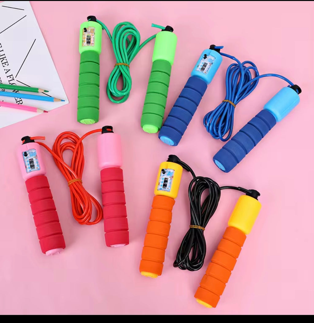 Professional Jump Rope with Electronic Counter Adjustable Fast Speed Counting Skipping Rope Jumping Wire Workout Equipments random colours