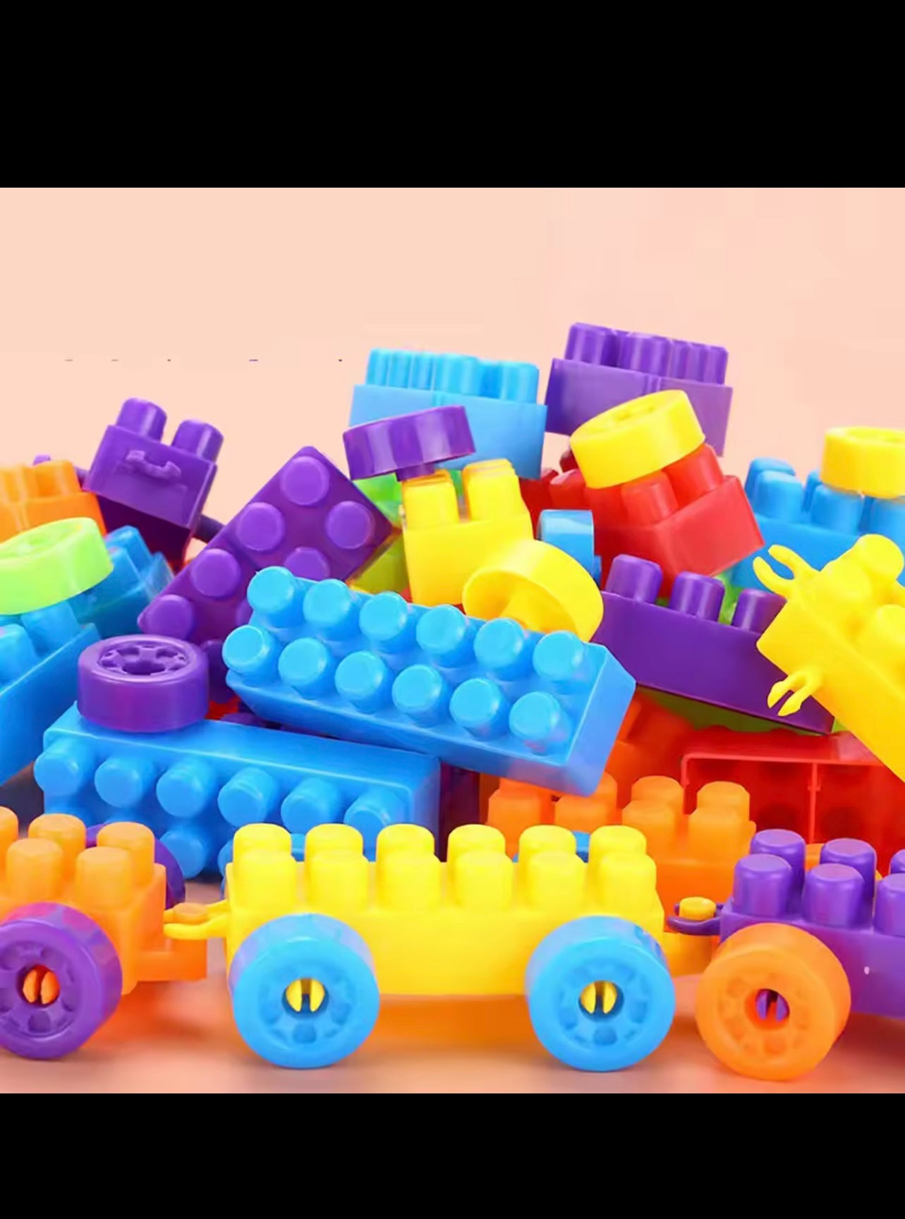 children's building block assembly toys with intellectual development using brainpower and large particle building