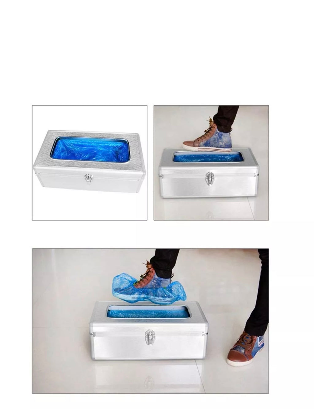 200 Pack Disposable Shoe Covers Sneaker Boot Covers White Shoe Protectors Non Slip Durable Shoe Booties Cover One Size(White)