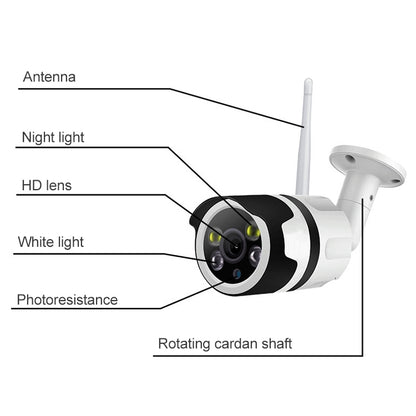 IL-HIP316-2M-C Security Surveillance Camera Wifi Intelligent High-definition Network Waterproof IP66 Indoor and Outdoor Universal Surveillance Camera, IL-HIP316-2M-C