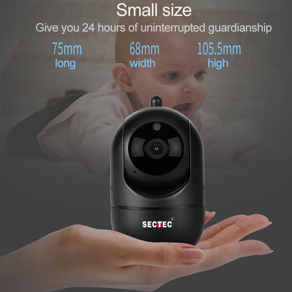 SECTEC IL-HIP291G-2M-AI Black Camera Indoor Home Wireless Wifi Intelligent Automatic Tracking HD Network Surveillance Camera, Black