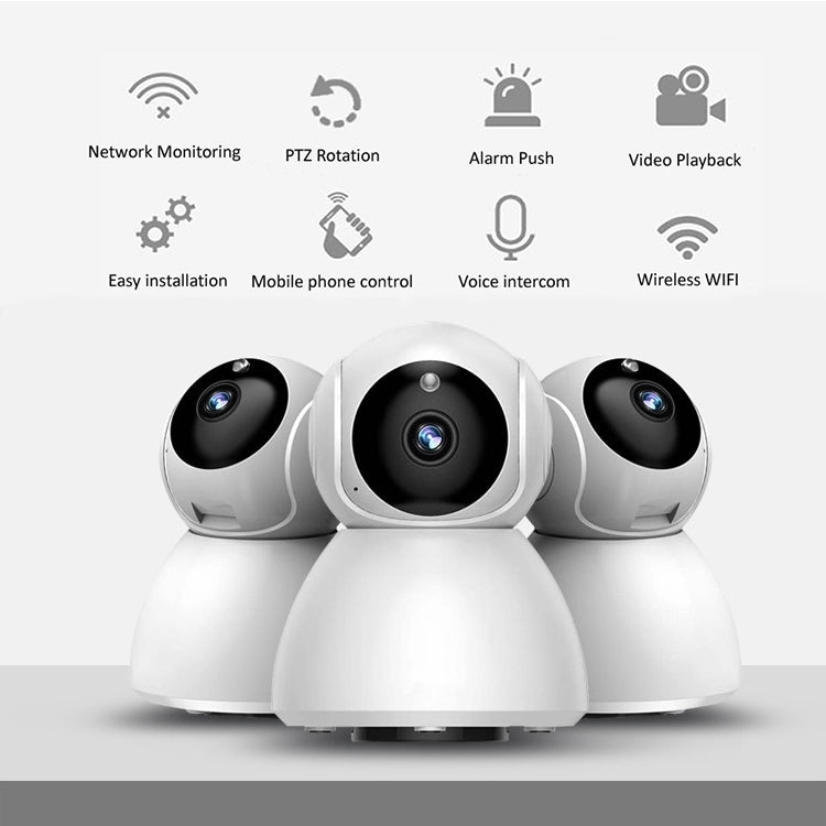 720P HD 1.0 MP Wireless IP Camera, Support Infrared Night Vision / Motion Detection / APP Control, EU Plug, 720P