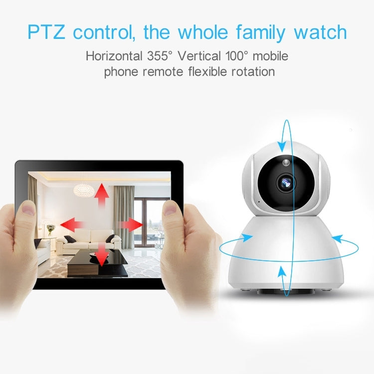 720P HD 1.0 MP Wireless IP Camera, Support Infrared Night Vision / Motion Detection / APP Control, EU Plug, 720P