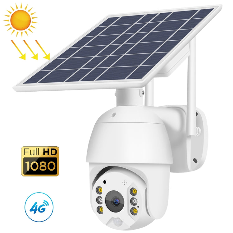 T16 1080P Full HD 4G (EU Version) Network Monitoring Solar Powered Camera, Support PIR + Radar Alarm, Night Vision, Two Way Audio, TF Card, 4G (EU Version)