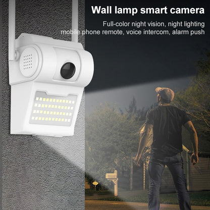 DP14 2.0 Million Pixels 1080P HD Wall Lamp Smart Camera, Support Full-color Night Vision / Motion Detection / Voice Intercom / TF Card, AU Plug, DP14