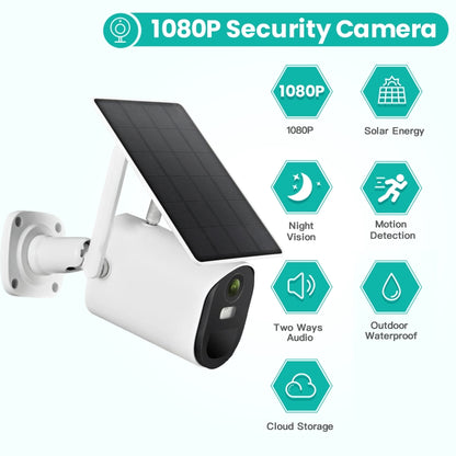 T20 1080P Full HD 4G (EU Version) Solar Powered Camera, Support PIR Human Body Infrared Sensor, Night Vision, Two Way Audio, TF Card, 4G (EU Version)