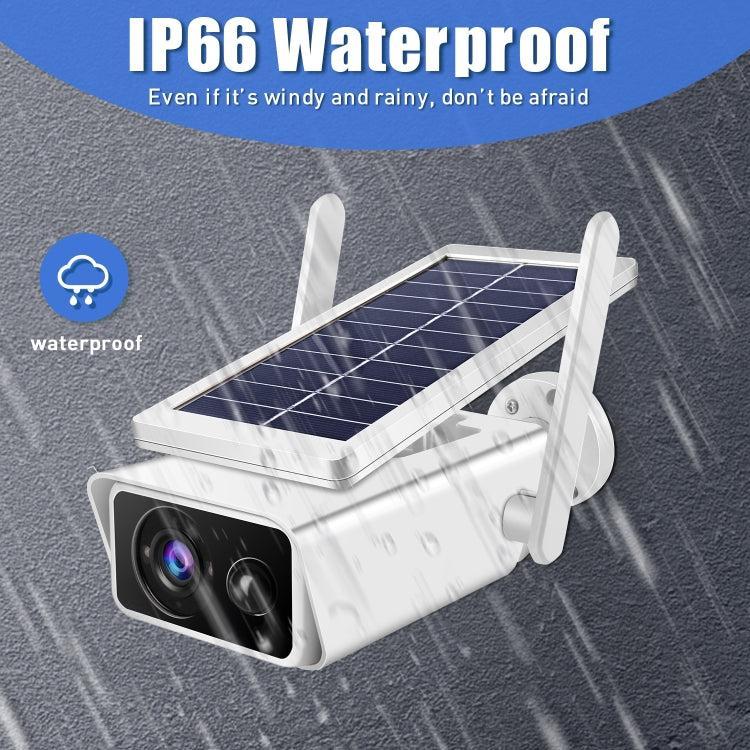 T13-2 1080P HD Solar Powered 2.4GHz WiFi Security Camera with Battery, Support Motion Detection, Night Vision, Two Way Audio, TF Card, T13-2 with Battery