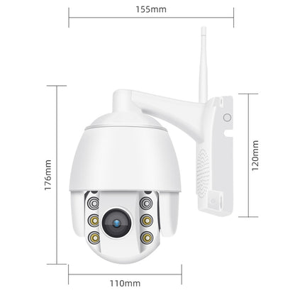 QX2 4G (US Version) 1080P HD 360 Degrees Panoramic Day and Night Full-color IP66 Waterproof Smart Camera, Support Motion Detection / Two-way Voice / TF Card, AU Plug, 4G US Version